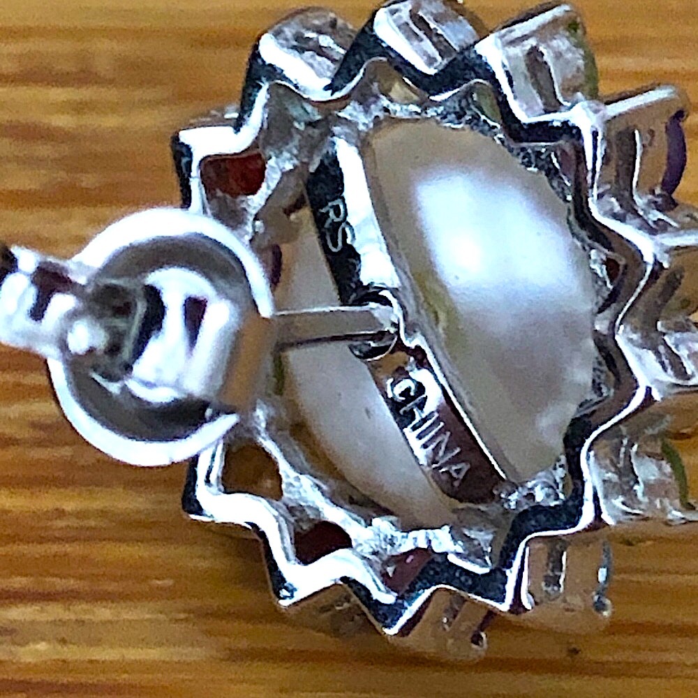 $64 Ross-Simons Designer Estate Stud Earrings Marked RS 925 CHINA - Picture 4 of 5